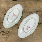 Lot of 2 dishes from Gien porcelain model Pomponnette