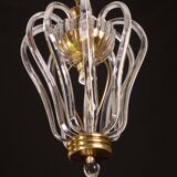 Lustre en verre de Murano attribué à Barovier e Toso, années 1950