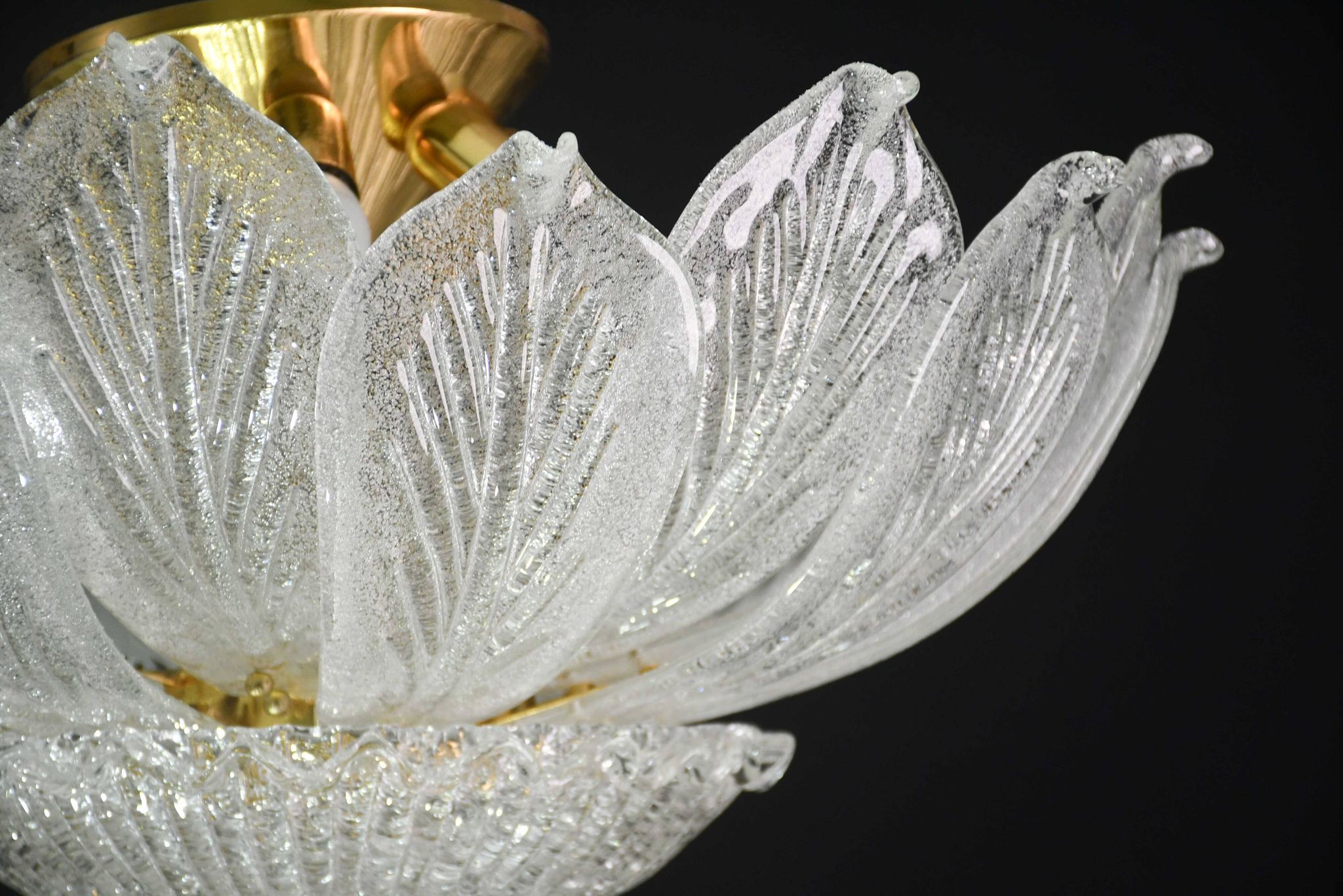 Napoli, Italian Murano Glass Ceiling Light or Flush Mount, 1970s