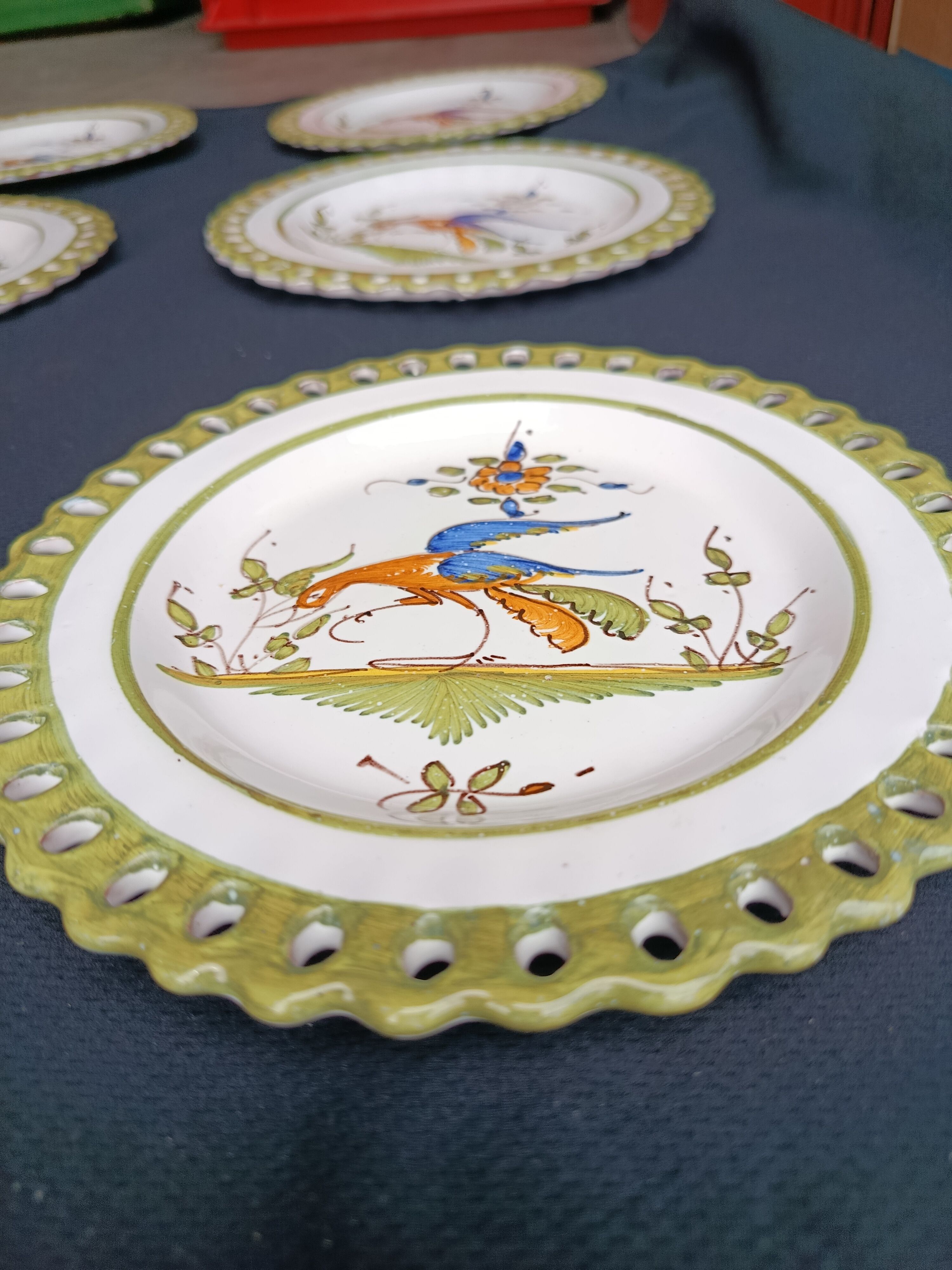 6 dessert plates Martres Tolosane