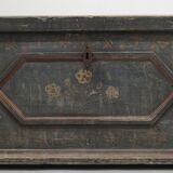Antique Folk Art Painted bridal chest