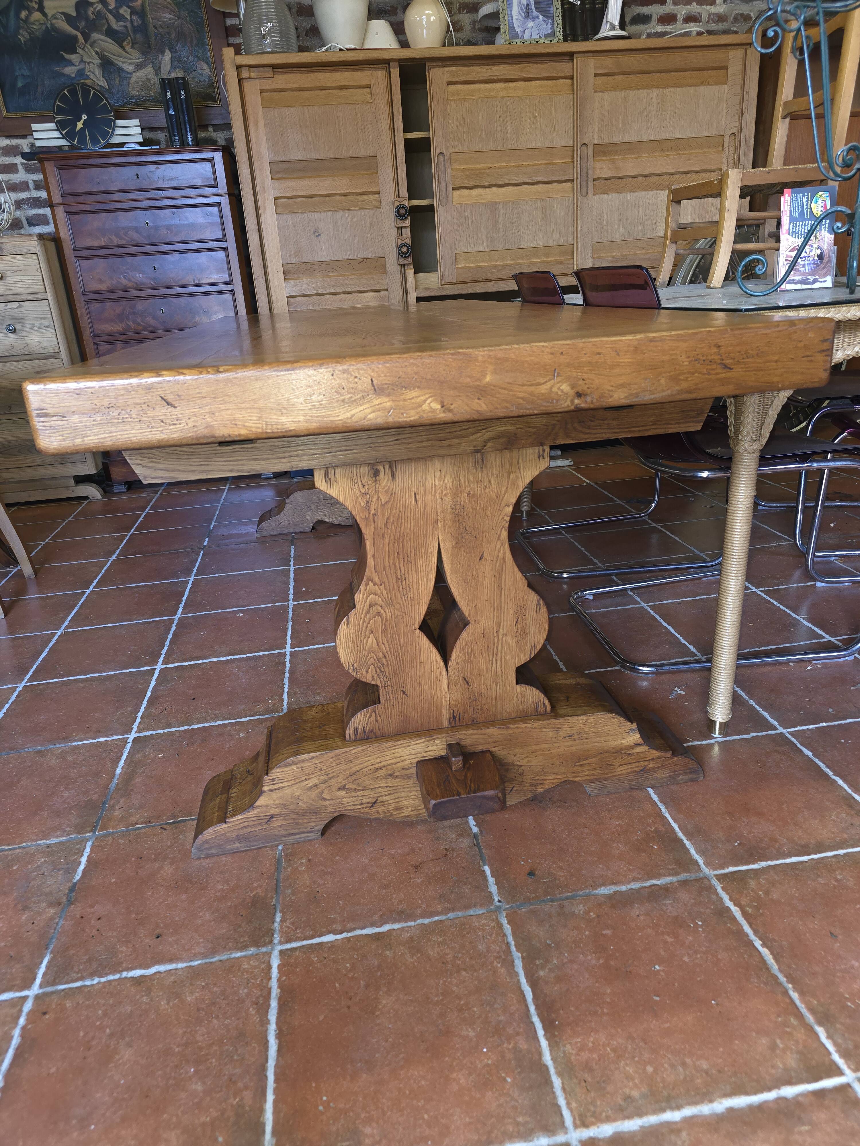 Oak farmhouse table