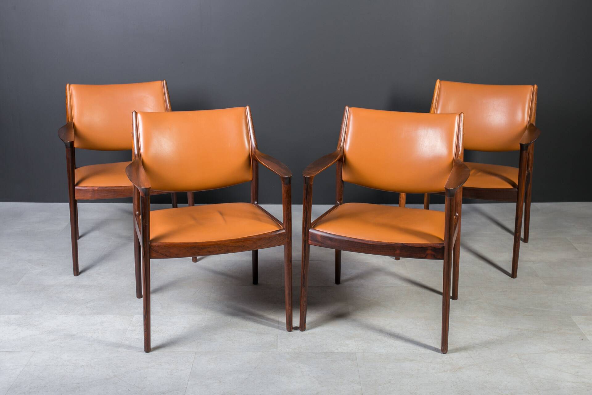 Set of 4  "Elton" Armchairs by Torbjørn Afdal, Norway, 1960s