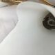 Pair of 60's gilded appliques 2 white conical lights