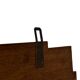 Art Deco wooden wall shelve rack in oak minimalist design
