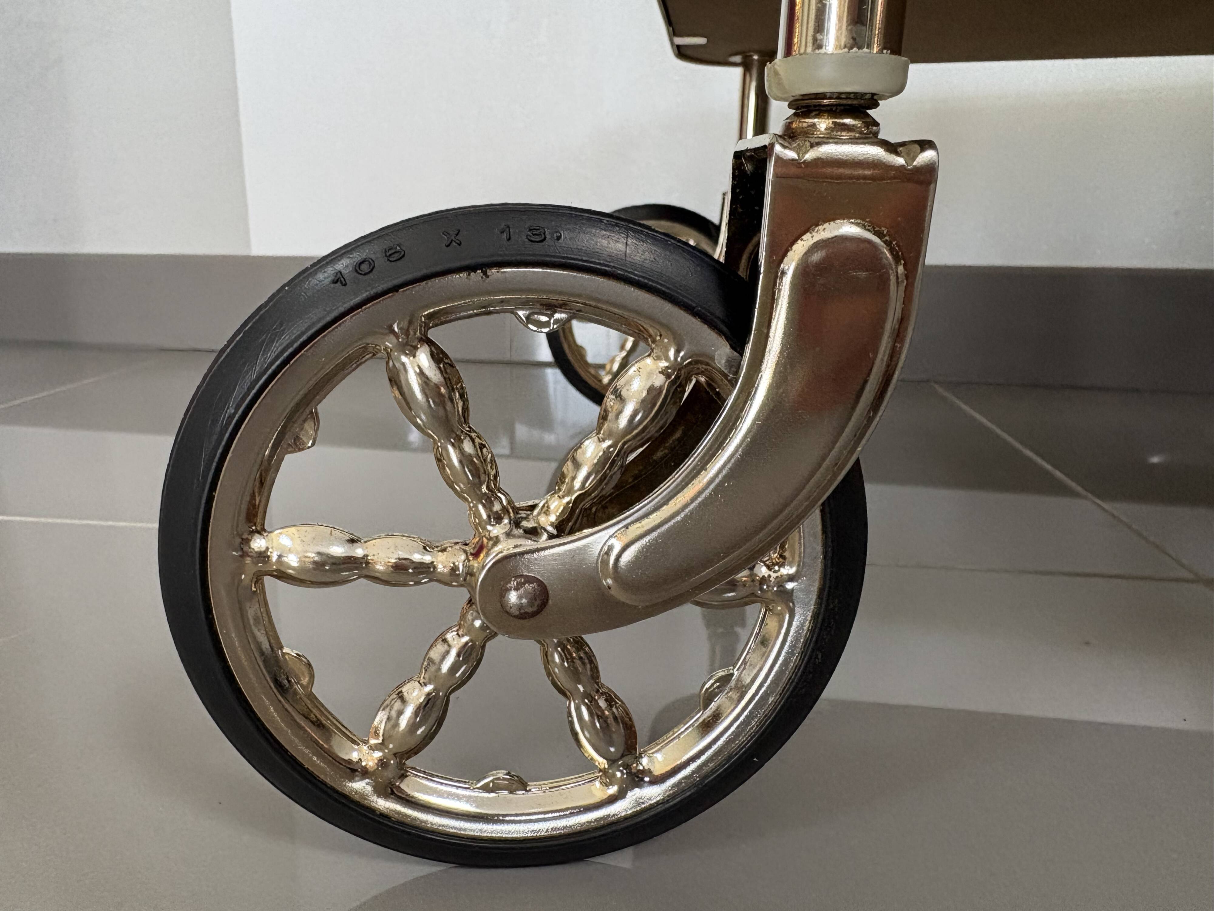 Desserte roulante - Chariot de bar vintage - Style Hollywood Regency