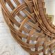 Vintage wicker mirror