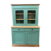 Vaisselier ancien vert vintage