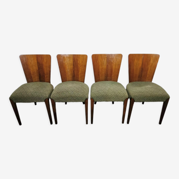 4 art deco dining chairs by Jindrich Halabala