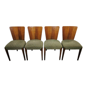 4 chaises de salle à - jindrich halabala
