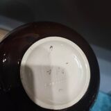 Sarreguemines earthenware vase