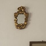 Small baroque gilded wood mirror.