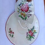 Lunéville earthenware cups and saucers