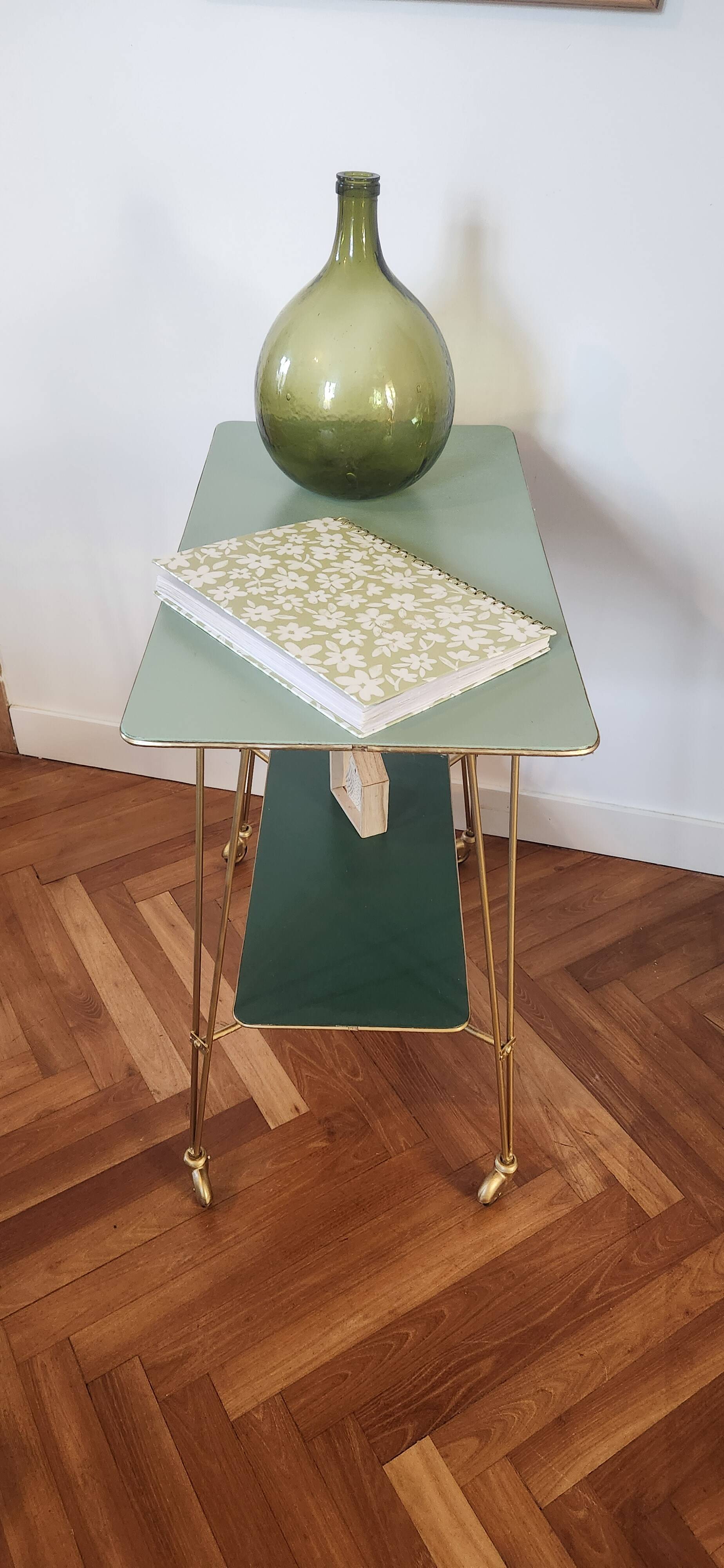 vintage rolling serving cart