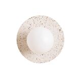 Alba wall light in white concrete