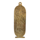 Cartouche égyptien laiton doré