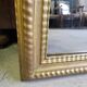 Rectangular old golden mirror