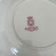Set of six plates, ironstone, red, Gien, honeysuckle, earthenware.