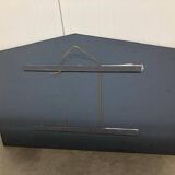 Large wall mirror in Art Deco style, facet-cut pink and clear glass