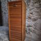 Armoire à rideau vintage en chêne | France | 1960s–1970s