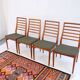 1960s-70s style chairs (4 pieces) in teak, retro vintage style.