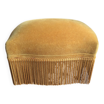 Velvet pouf