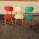 Lot de trois chaises vintages années 1950