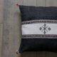 Coussin berbère marocain noir et blanc