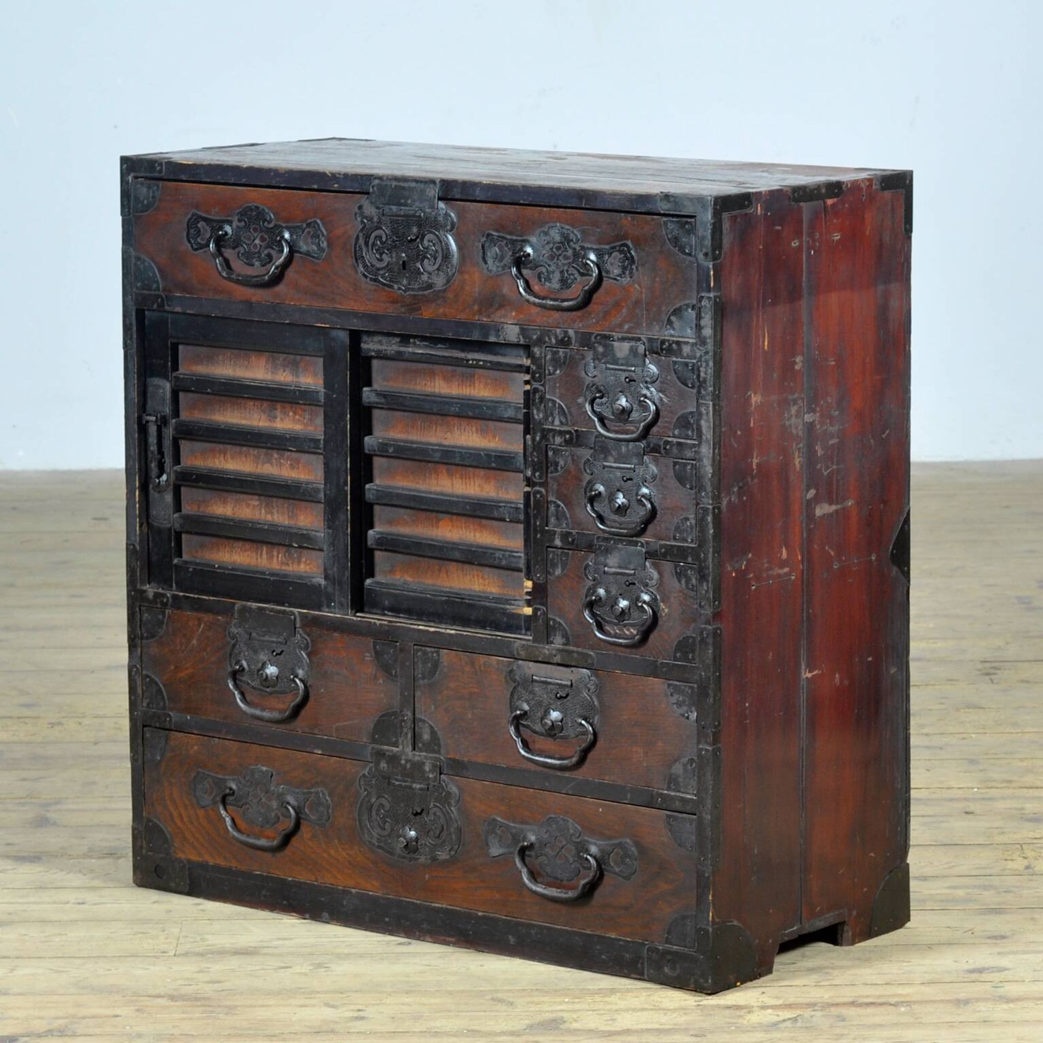 Japanese Tansu chest of drawers, circa 1890