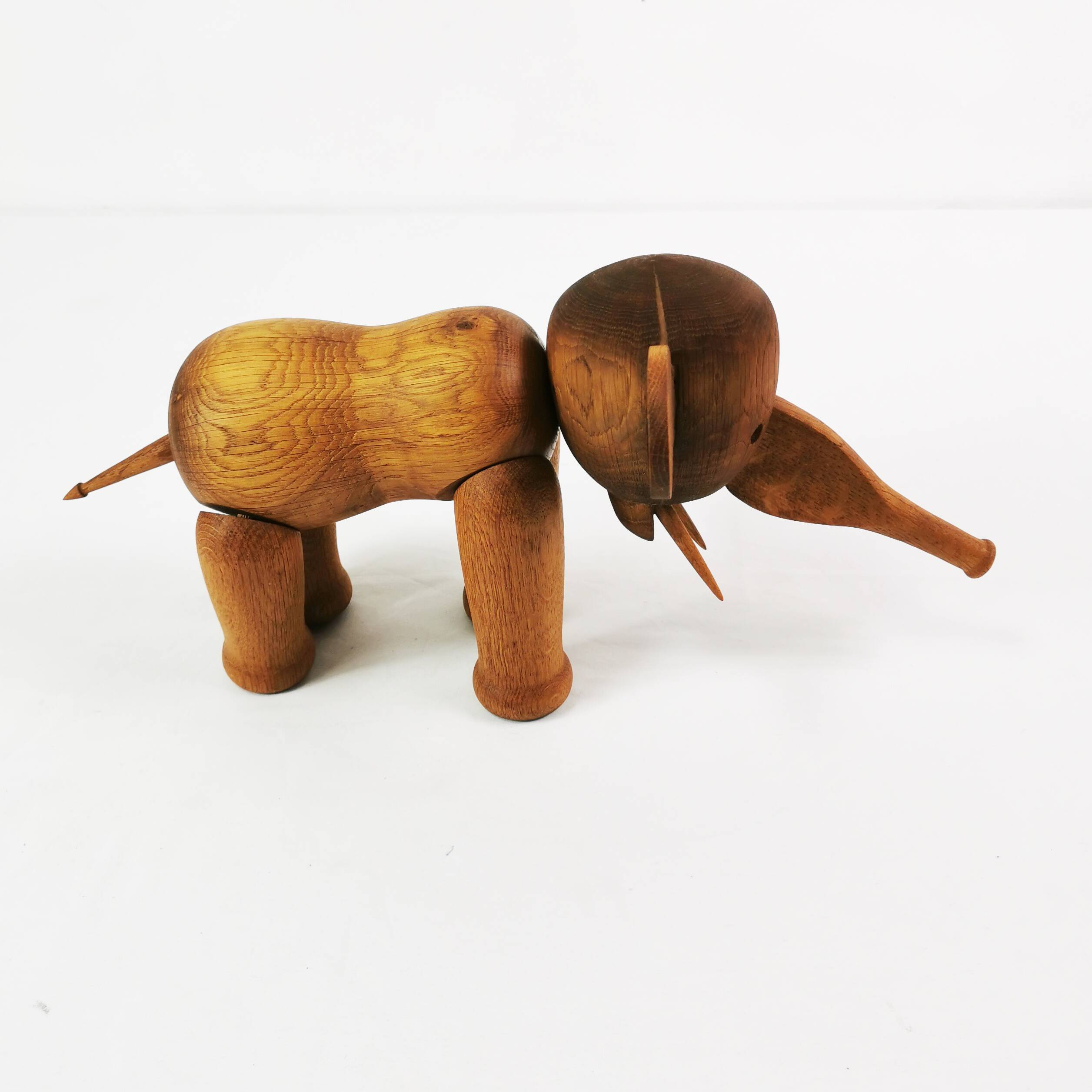 Wooden elephant, designed by Kay Bojesen, Denmark 1970s.