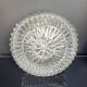 Vintage glass ceiling light with diamond-shaped cutouts