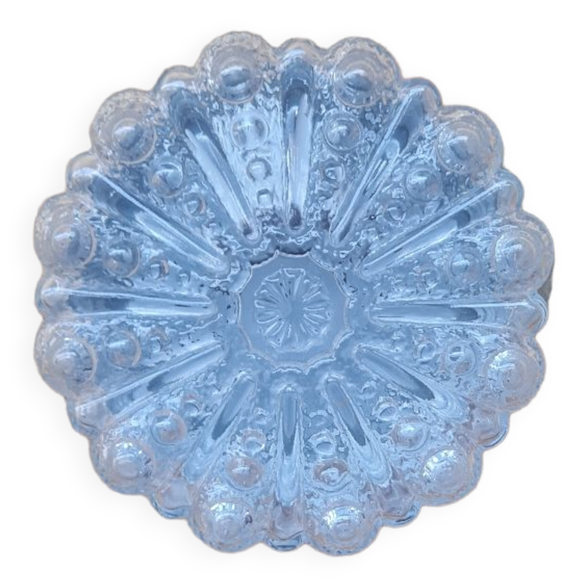 Chiseled glass ceiling light