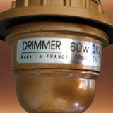 Louis Drimmer stylized lamp boat on the wave - ceramic enamelled two colors - 70s