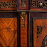 Inlayed cabinet commode, Italy, 1860s
