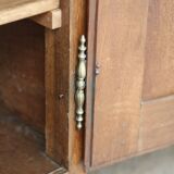 Sumptuous solid oak sideboard, 18th century provincial work