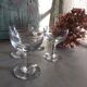 Set of four vintage French glasses for liquor