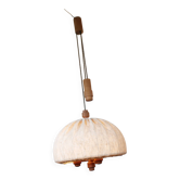 Teak Pull Pendant Ceiling Lamp Domus 1960s