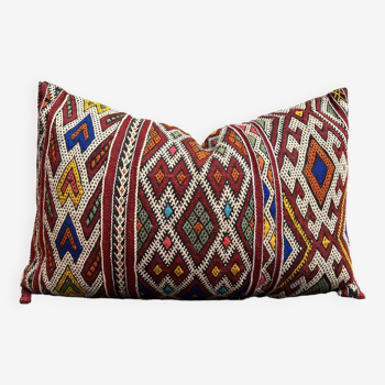 Moroccan pillowcase, Berber cushion cover, handwoven pillowcase by women