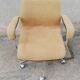 Vintage office chair yellow fabric