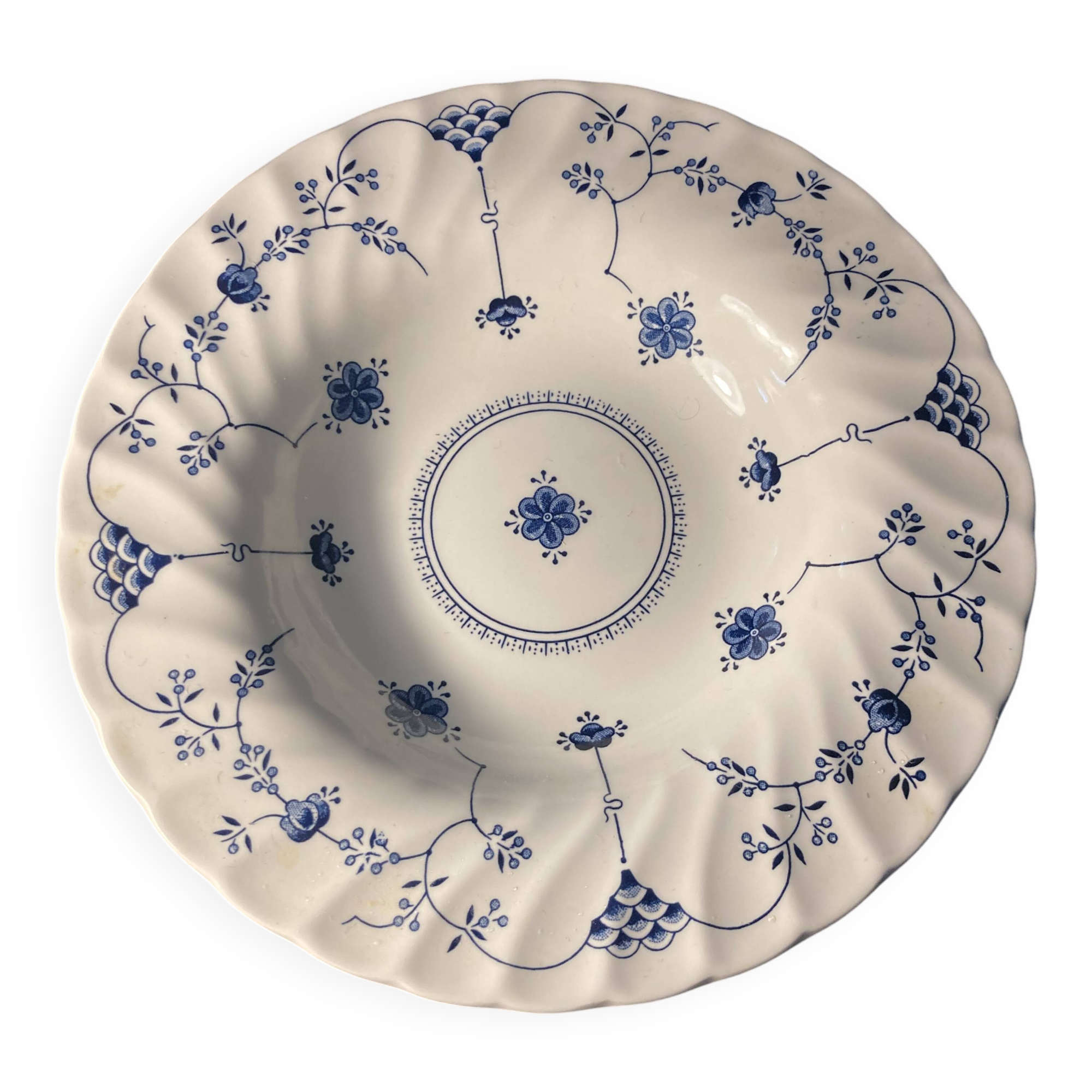 Set of 6 soup plates – Churchill – Blue Onion pattern