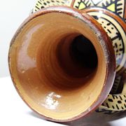 Small handled ceramic vase from Safi, signed, Morocco, 1960-1980.