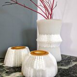 Set of three designer vases