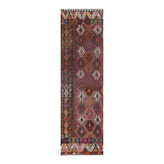 Vintage Turkish rug from Oushak, hand-woven 115x375 cm