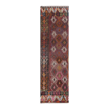 Tapis turc de Oushak, tissé à la main 115x375 cm