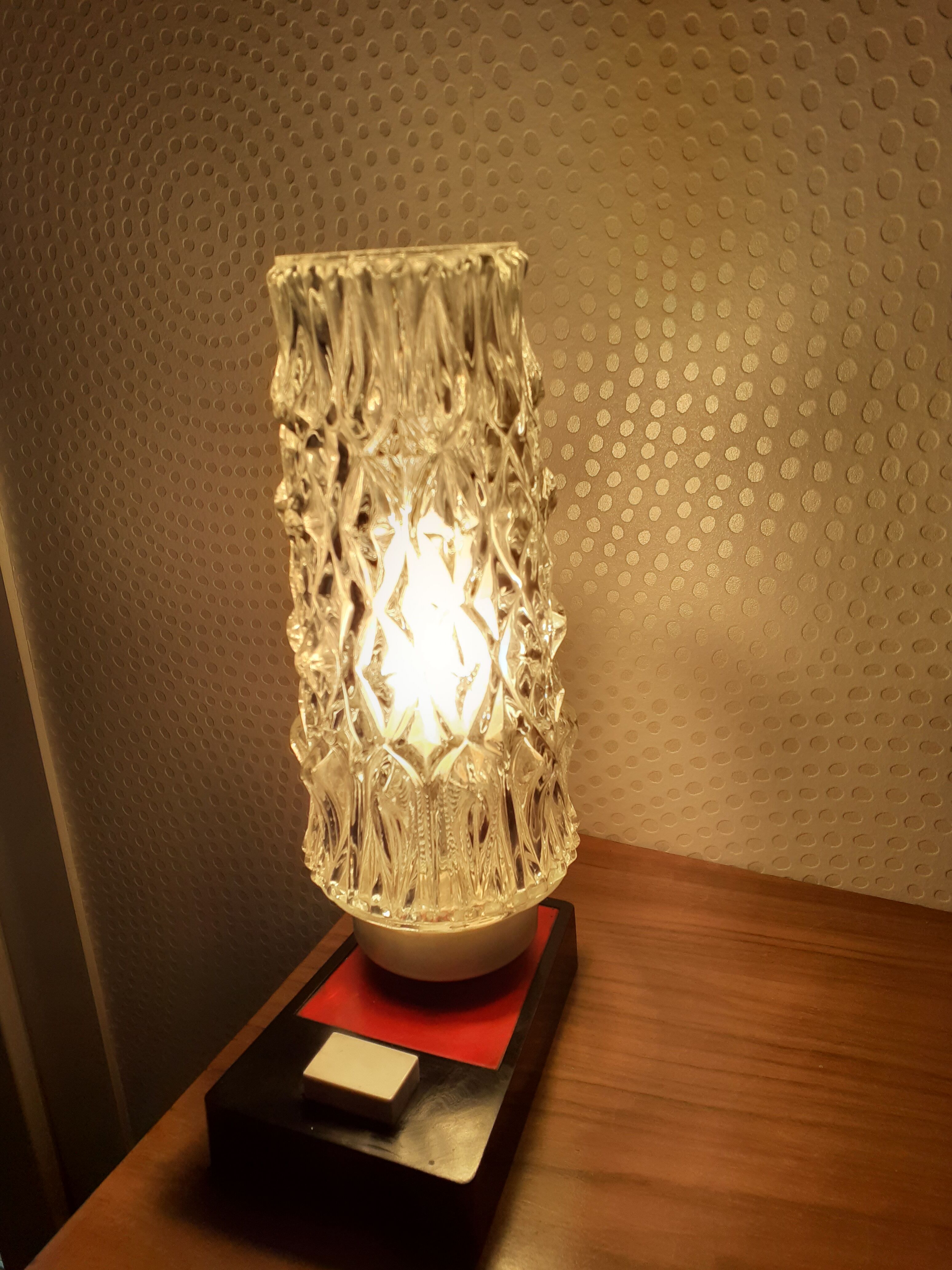 Vintage glass lamp
