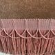 Velvet vintage ottoman