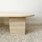 Travertine coffee table
