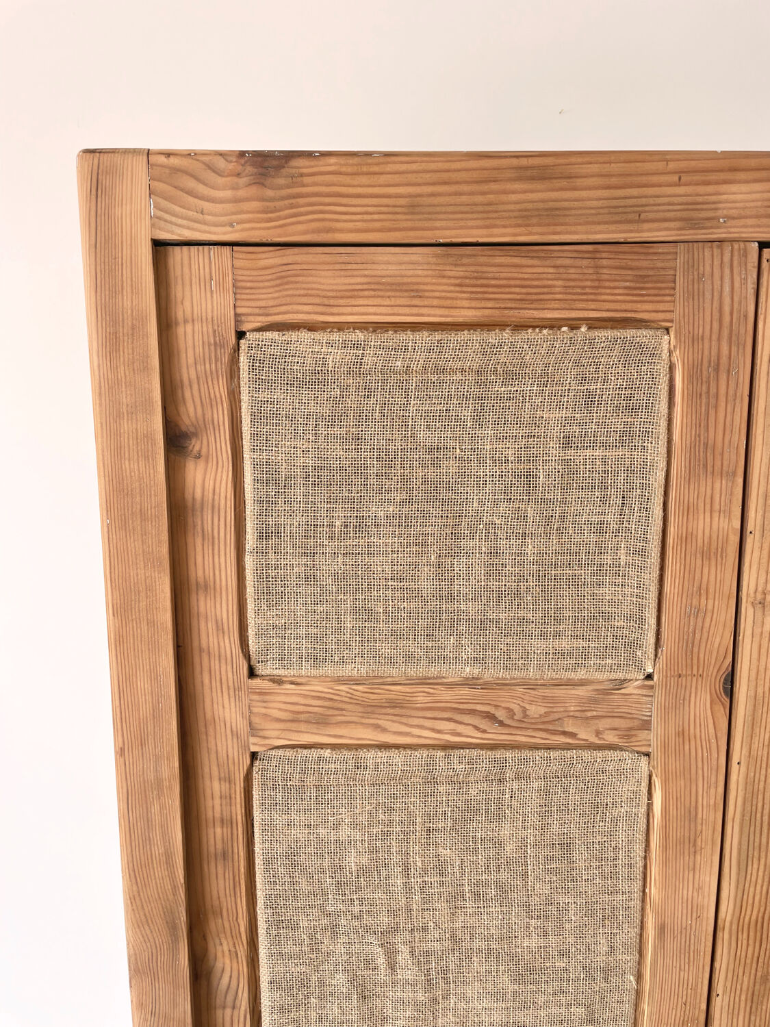 Wardrobe Parisian vintage raw wood bohemian