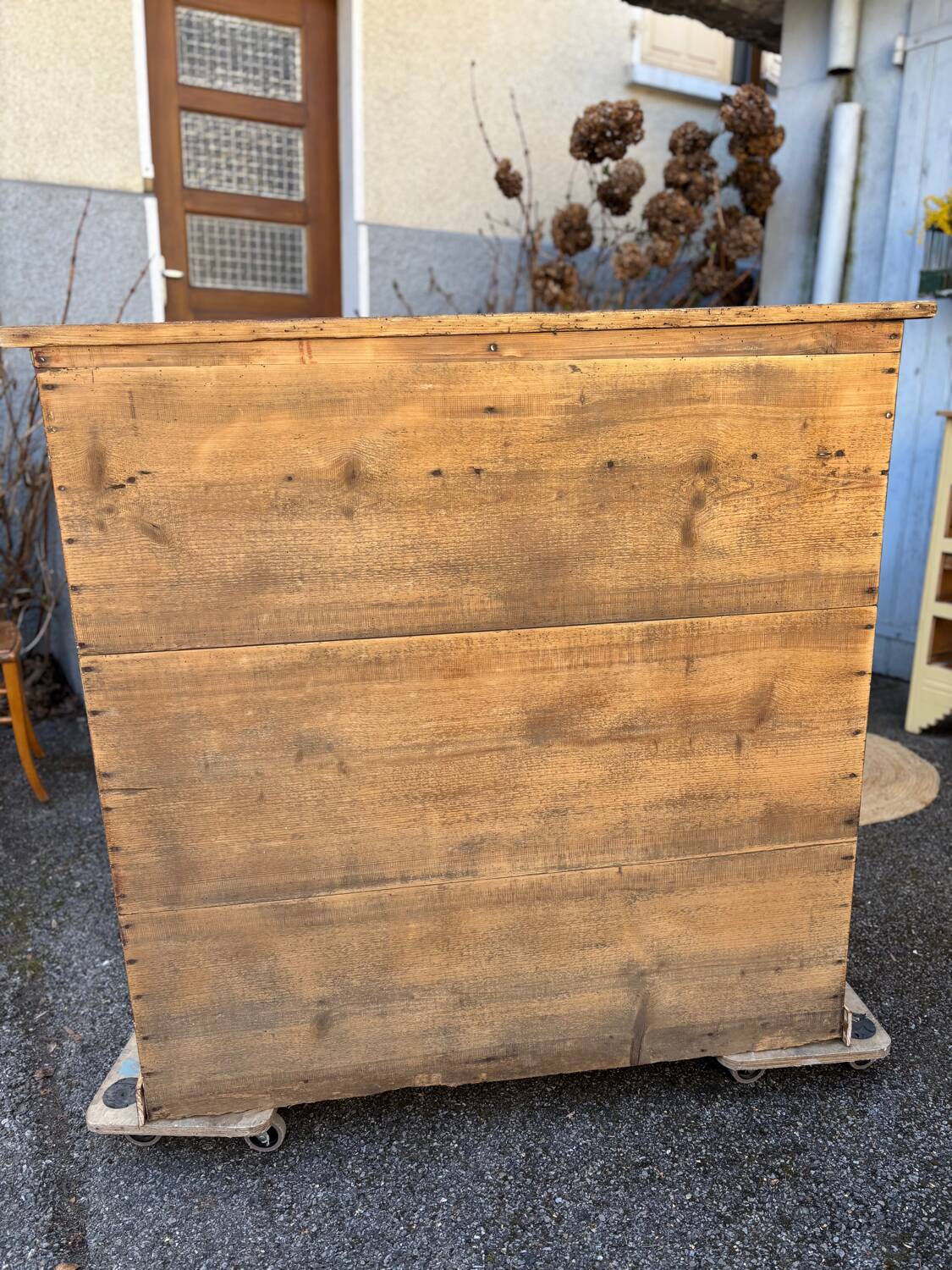 Antique solid wood sideboard