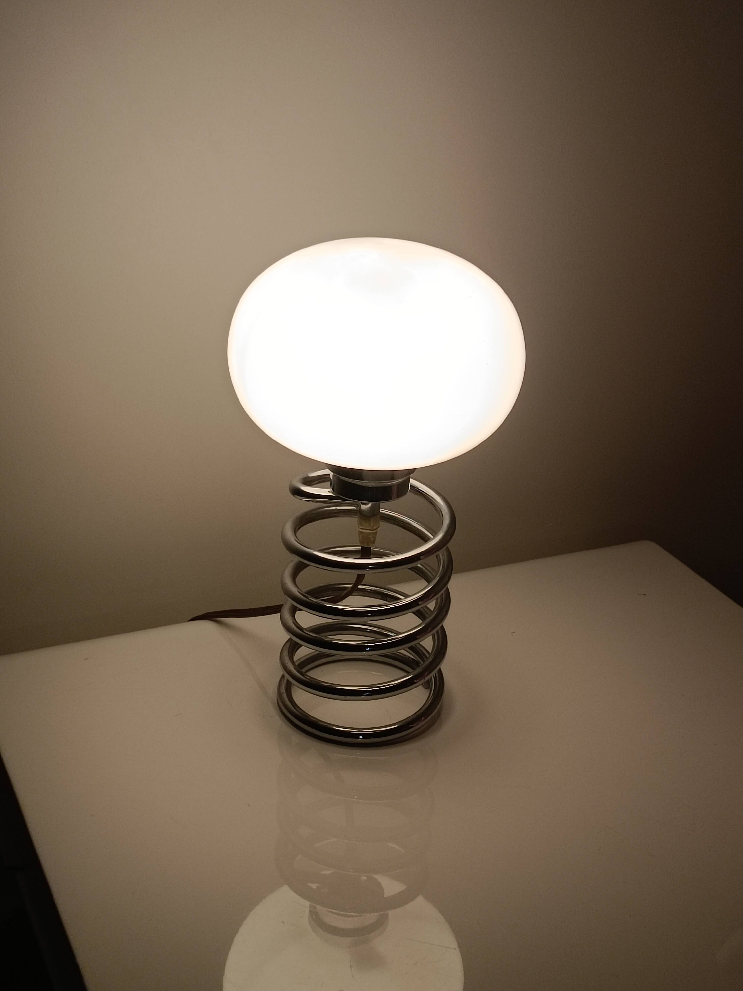Spring lamp by Ingo Maurer for Honsel 1970s